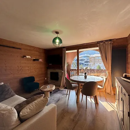 公寓 4 Flocons Or, 42 M2, Terrasse Sud Avec Vue Sur Les Glacier *